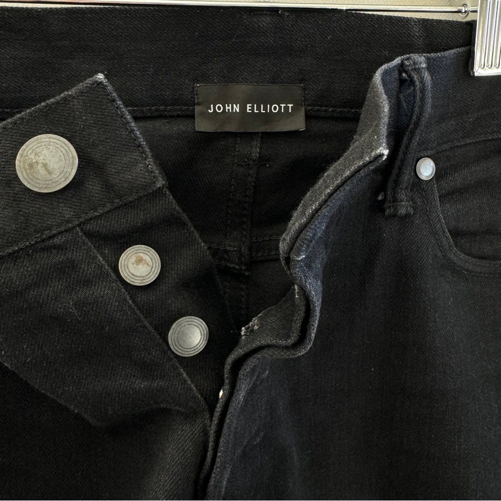 John Elliott The Cast 2 Mens Black Skinny Jeans 34 Minimalist Japanese Luxury - Picture 4 of 11